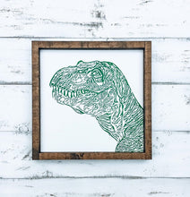 Dinosaur Nursery Decor, T-Rex Wood Sign For Kids Room