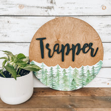 Forest Name Sign For Nursery, Baby Name Sign Wood