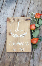 Personalized Wooden Signs, Personalized Last Name Sign