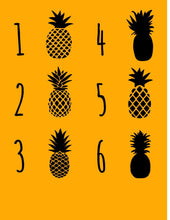Pineapple wall art, Gold pineapple wood sign