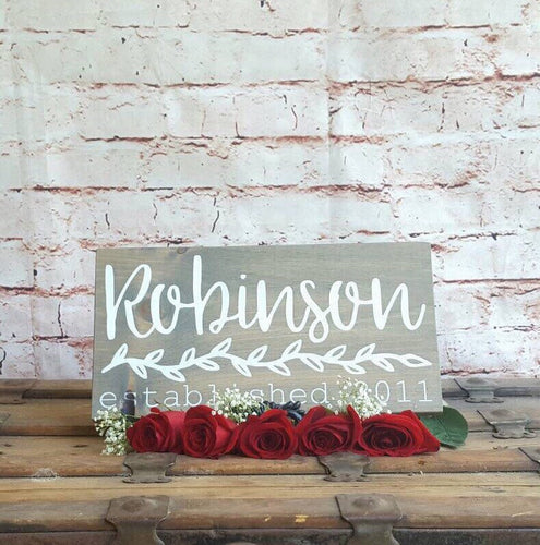 Last name wood sign, Family name sign wood