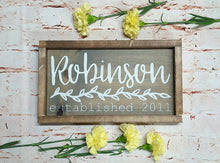 Last name wood sign, Family name sign wood, Personalized wood sign, Wooden established signs, Rustic wood sign for home