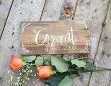 Family Name Established Sign, Personalized Last Name Signs