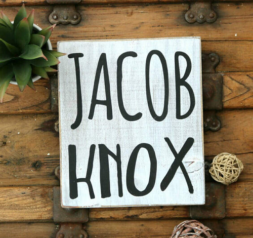 Personalized nursery sign, Baby name sign for wall
