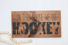 Hockey wood sign, Hockey wall decor