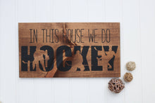 Hockey wood sign, Hockey wall decor