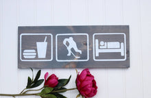 Hockey wood signs, Hockey wall art