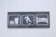 Hockey wood signs, Hockey wall art