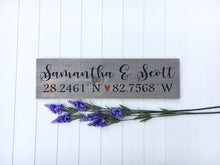 Latitude Longitude Sign, Personalized Painted Wooden Signs