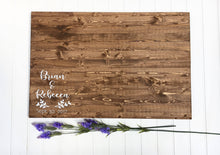 Wood wedding guest book, Wedding guest book alternative