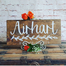 Last name wood sign, Family name sign wood, Personalized wood sign, Wooden established signs, Rustic wood sign for home