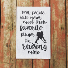 Hockey wood sign, Kids room wall art