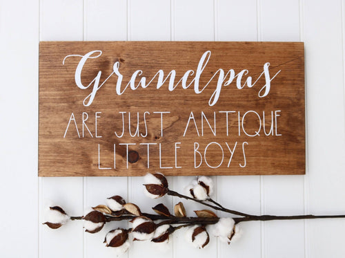 Funny Wooden Signs, Unique Gift For Grandpa