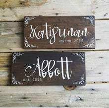 Family Name Established Sign, Personalized Last Name Signs