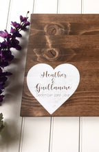 Wood wedding guest book, Wedding reception decor
