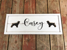 Dog sign, Dog signs for home, Personalized pet sign, Dog name wooden sign, New pet gift