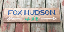 Wood baby name sign, Personalized wooden sign