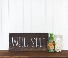 Wood sign bathroom, Funny bathroom art wood