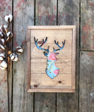 Woodland nursery wall art, Deer wood sign, Deer wall art, New baby gift, Kids room sign