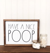 Have a nice poop, Poop wall art wood