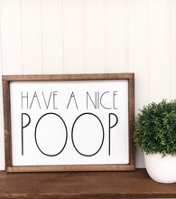 Have a nice poop, Poop wall art wood