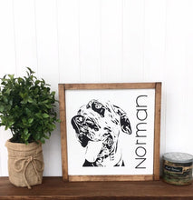 Custom cat portrait, Painted wood sign from photo