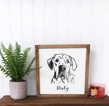 Dog Painting from Photo, Custom Dog Wood Signs