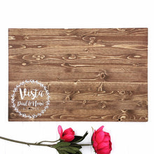 Wood wedding guestbook, Guestbook sign wood