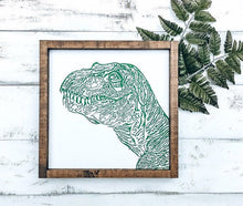 Dinosaur Nursery Decor, T-Rex Wood Sign For Kids Room