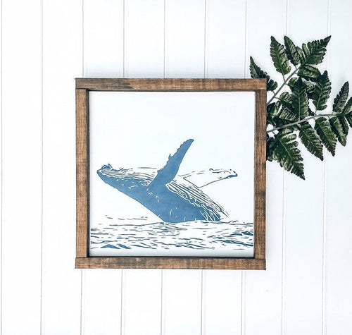 Whale Nursery Wall Decor, Whale Sign for Nursery