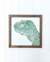 Dinosaur Nursery Decor, T-Rex Wood Sign For Kids Room