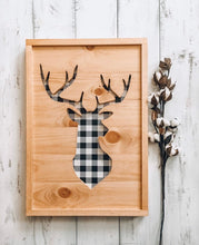 Woodland nursery wall art, Deer wood sign